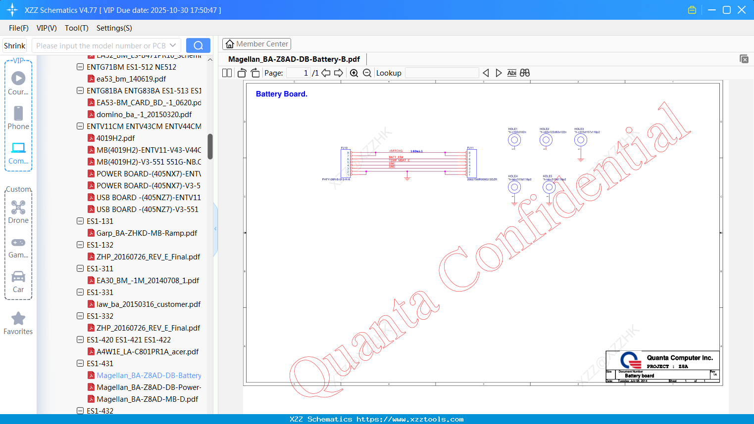 Laptop ACER Magellan_BA-Z8AD-DB-Battery-B